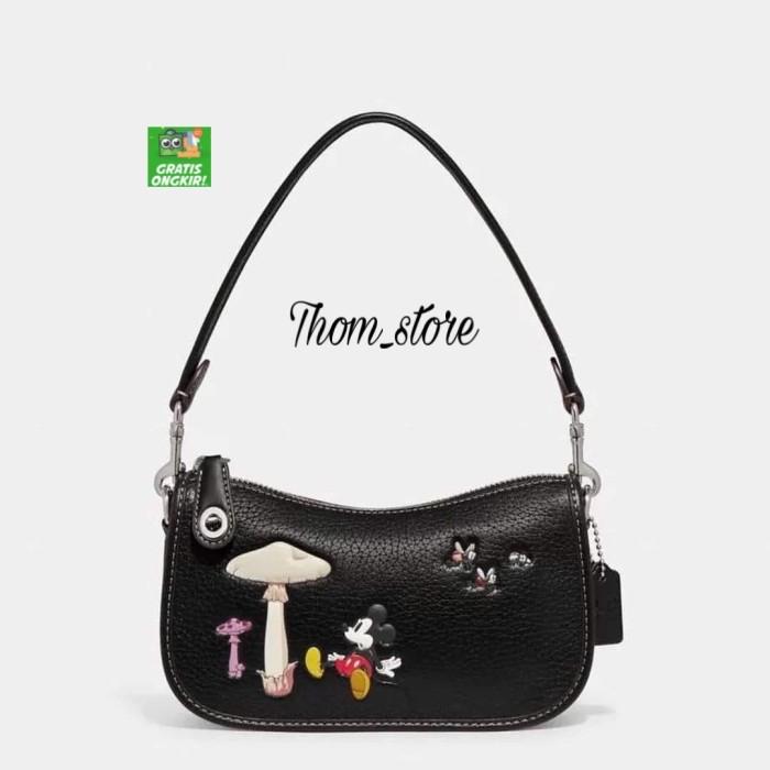 TAS COACH CH500 WOMEN BAG HAND BAG MICKEY MOUSE AND MUSHROOM SWINGER BAG ORIGINAL