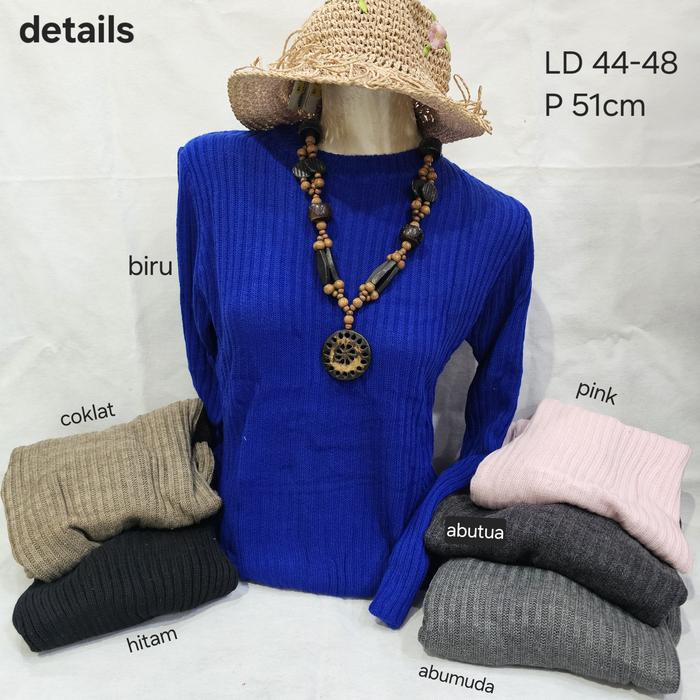 sweater cropped wanita cewek pink merah birh cokelat hitam abu murah obral details