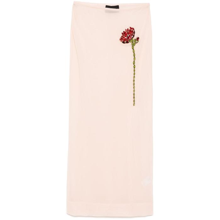 Simone Rocha sheer straight skirt