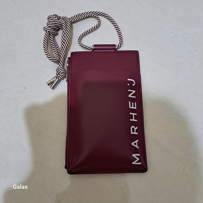 PRELOVED Marhen J Lolly Apple Leather Burgundy Small Slempang Sling Bag Tas Fashion Original Korea