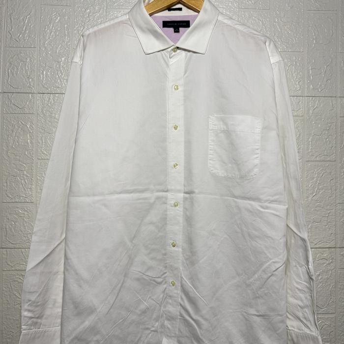 KEMEJA PUTIH TOMMY HILFIGER SECOND THRIFT (size besar)