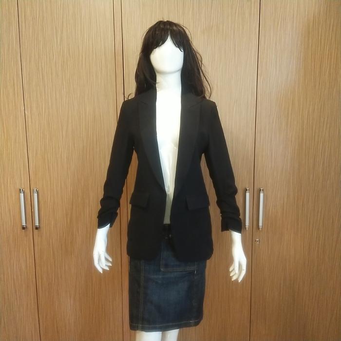 blazer hitam wanita GWOMEN original second branded s