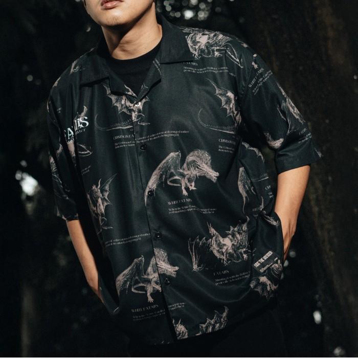 Faith Industries "Elder Dragon" Short Shirt Black Terlaris 100% Original