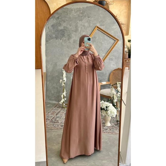 Gamis Rayon Twill Premium Terbaru Afifah Dress Rfilly