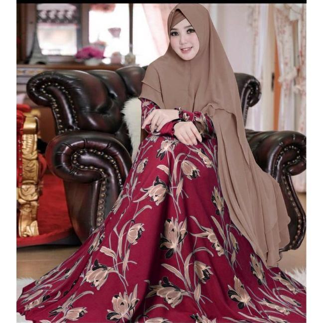 Gamis Set Khimar.Arista Navy