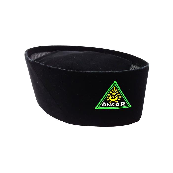 Songkok Hitam Logo Ansor / Kopyah Logo NU Ansor