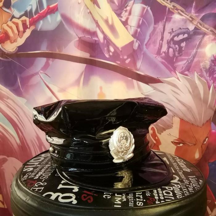 Korean Police Cosplay Hat Topi Original Second Merch Japan Korea Brand Vintage Retro Y2K USA Casual 