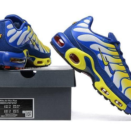 SEPATU NIKE AIR MAX TN PLUS BLUE YELLOW ORIGINAL BNIB