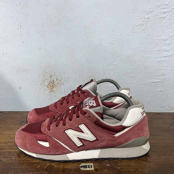 Sepatu second branded new balance 446 red size 40,5