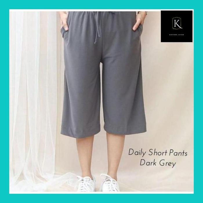 Karkar" Kulot Pendek Daily Pants Crinkle / Kulot Crinkle Pendek /Kulot Pendek Crinkle Airflow "