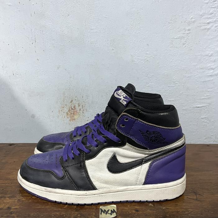 Sepatu second branded nike aj1 high court purple size 41