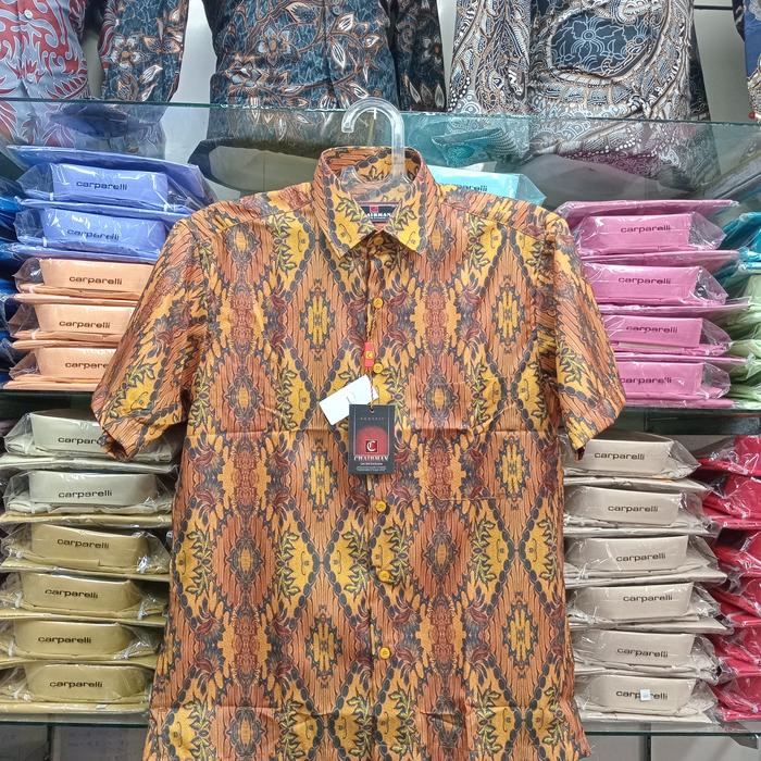 kemeja pria lengan pendek batik Chairman