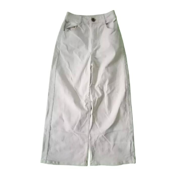 GU Global UNIQLO Broken White Chino Long Pants Celana Panjang Original Second Merch Japan Korea Bran