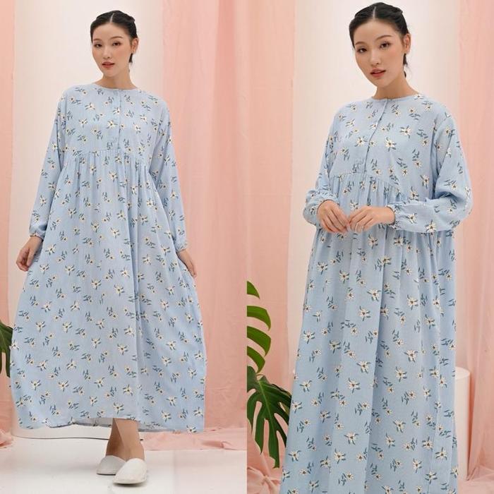 Haima - Hannah Long Dress ( Daster Panjang Rayon - Gamis Kerut )
