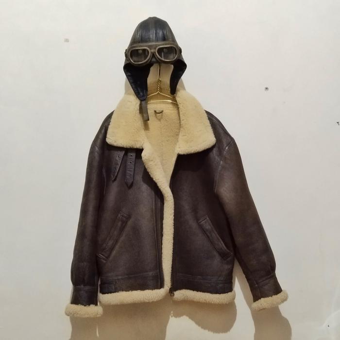 jaket kulit B3 pilot pesawat tas sepatu kulit sepeda antik jam tank vintage helm caferacer  jadul