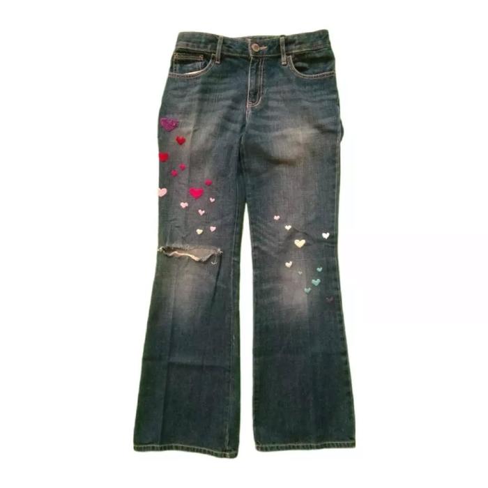 Gap Kids Denim Love Pattern Cut Jeans Celana Panjang Remaja Youth Original Second Merch Japan Korea 