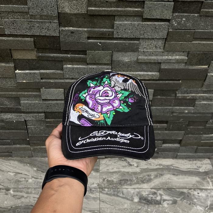 Ed Hardy Embroidery Trucker Hat
