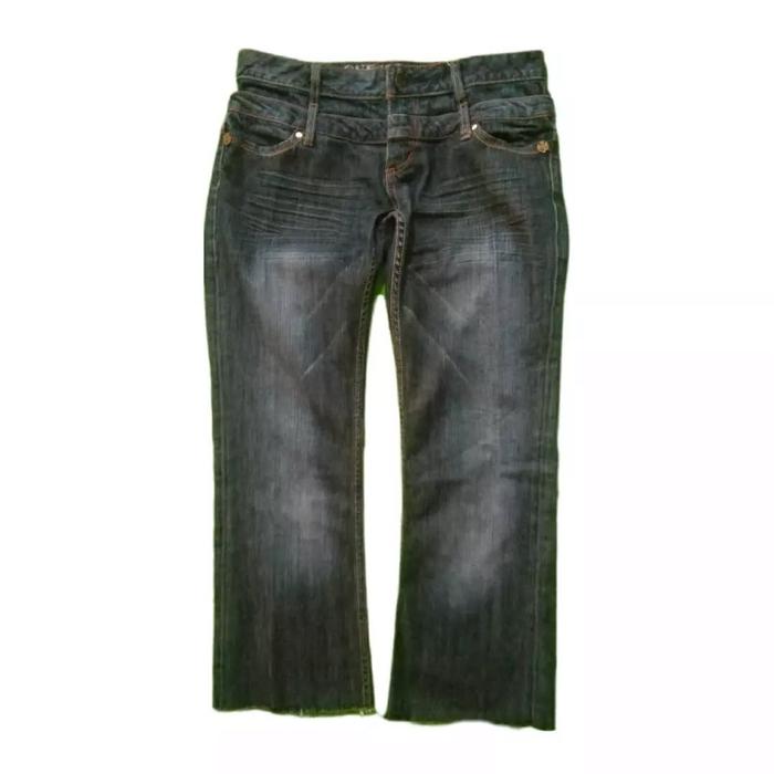 Guess Denim Cropped Edge Jeans Celana Panjang Original Second Merch Japan Korea Brand Vintage Retro 