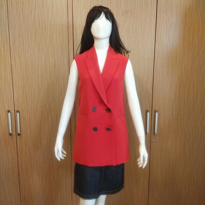 blazer dress merah ZARA original second branded S
