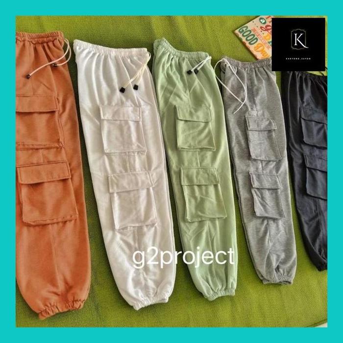 Karkar" Jogger Multipocket Wanita/Celana Multipocket Wanita/Jogger Multipocket Sporty "