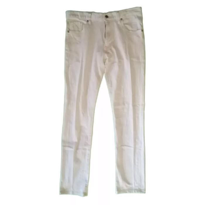 UNIQLO Skinny Tappered White Chino Long Pants Celana Panjang Original Second Merch Japan Korea Brand