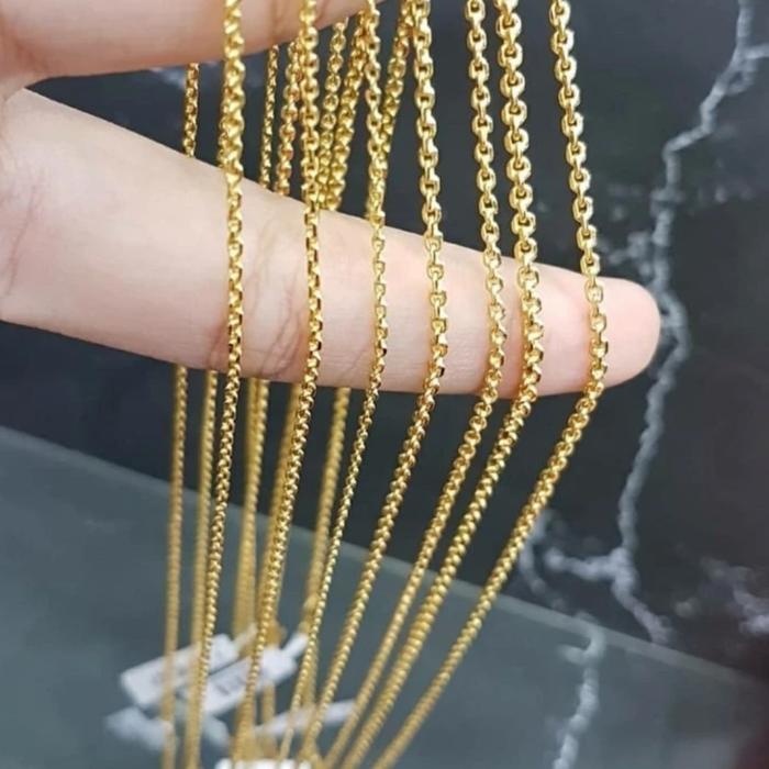 Kalung Nori Emas Asli 24 karat berat 10 gram