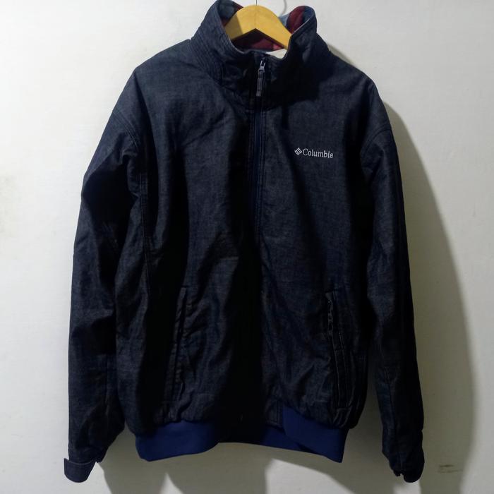 jaket casual bomber Columbia denim original second