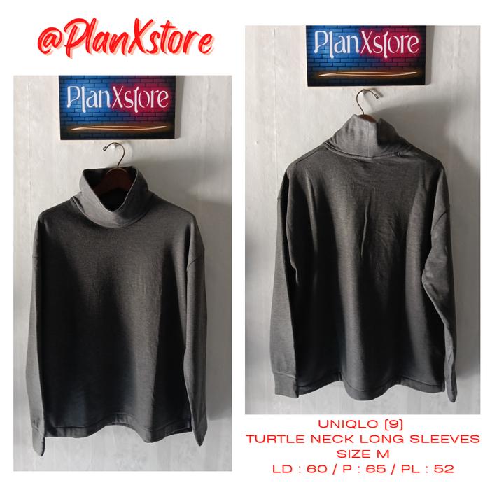 UNIQLO (9) TURTLE NECK SIZE M PRELOVED TERJANGKAU