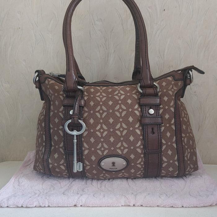 Fossil Maddox Pecan Satchel