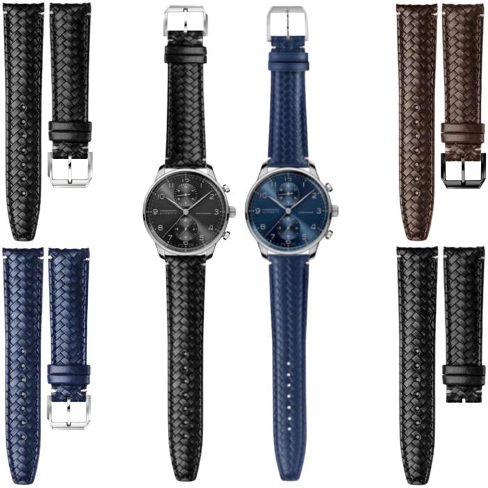 Tali Jam Tangan 20 MM Strap Cowhide Woven Iwc Pilot 9042.20