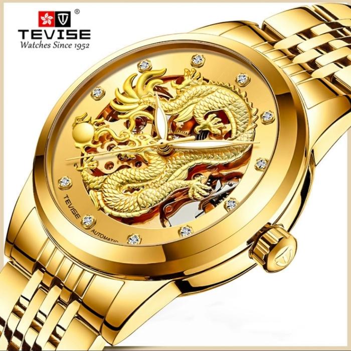 TEVISE Jam Tangan Pria Sport Otomatis Anti Air