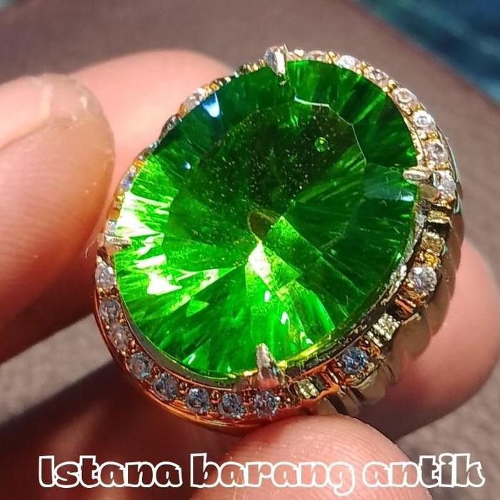 CINCIN BATU MOLDAVITE JUMBO ASLI NATURAL