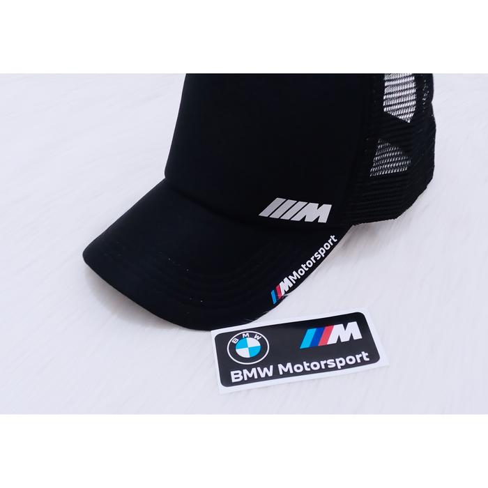 SNAPBACK Topi Trucker BMW/Topi Distro BMW M Logo Silver Print Edition