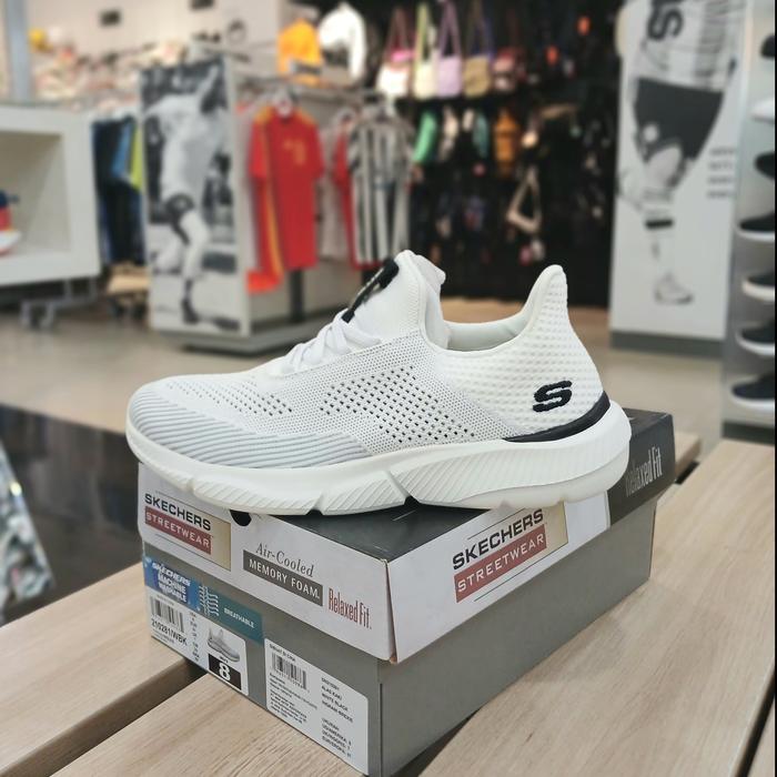 Sepatu Sneakers - SKECHERS Ingram Brexie - White [210281] - Original
