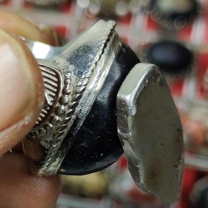 batu akik Damarwulan badar besi kuning badar emas nempel magnet