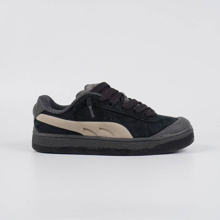 sepatu puma suede xl black shadow grey