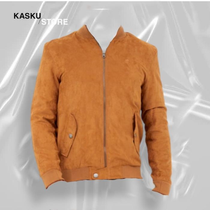 BOMBER JACKET SUEDE WOOD ORIGINAL 100%
