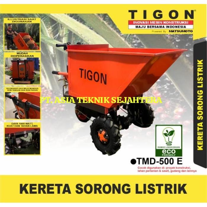 Kereta dorong listrik 500 kg / Gerobak Dorong Listrik cocok diperkebunan