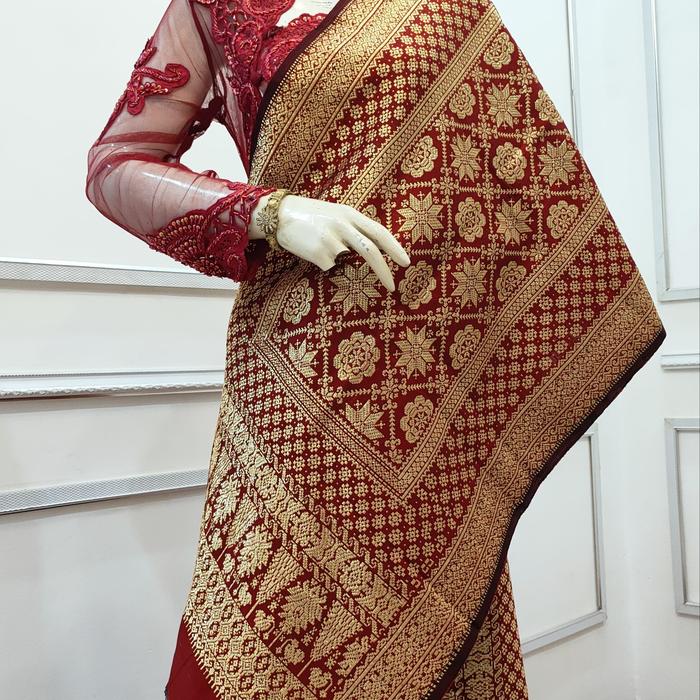 SONGKET PALEMBANG MOTIF LEPUS GEBENG ORIGINAL