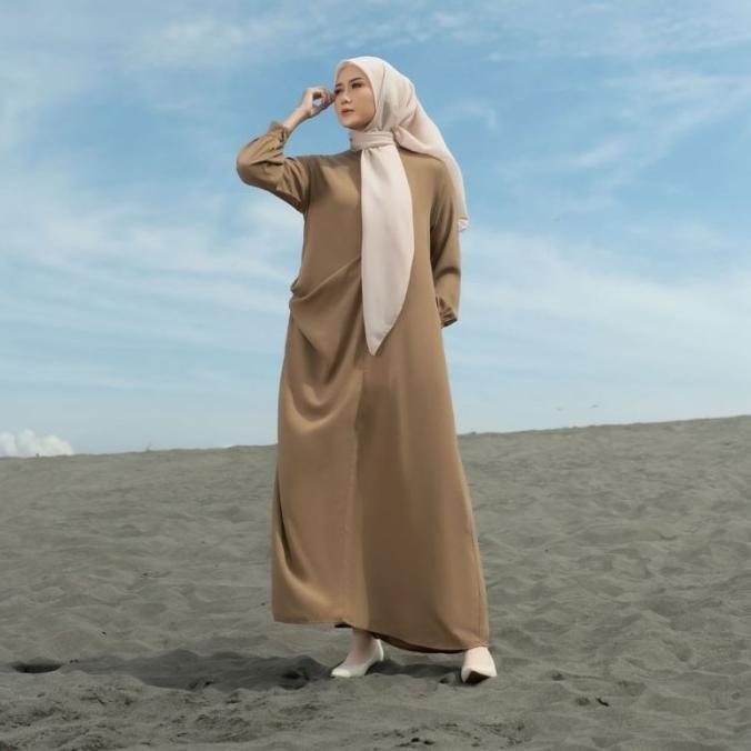 Gamis Deenay Salama Maxi Dress Drap Series Original Best Seller