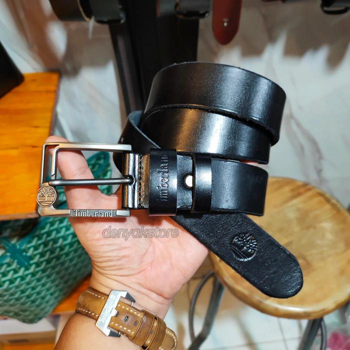 Ikat Pinggang Kulit TimberlandBlack Klasik