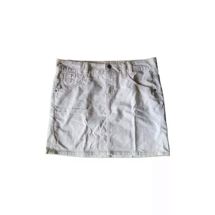 GAP 1969 Jeans White Casual Mini Skirt Rok Pendek Cewek Wanita Original Second Merch Vintage Retro Y