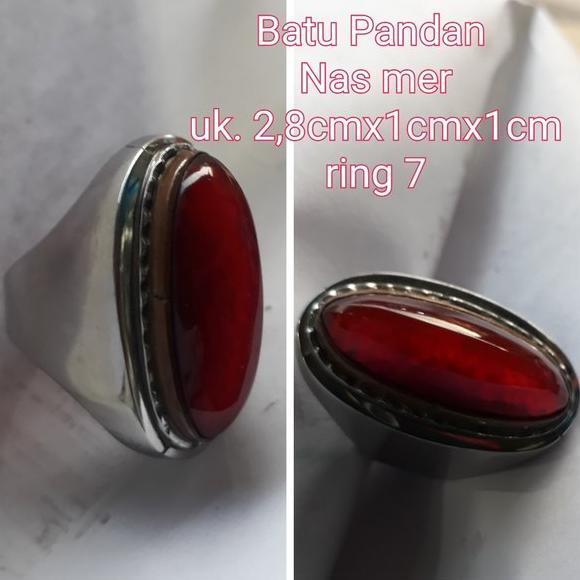 batu akik pandan nanas merah pandan nasmer