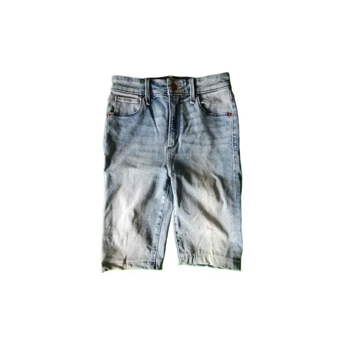 Abercrombie and Fitch Faded Blue Denim Jeans Short Pants Celana Pendek Original Second Merch Vintage