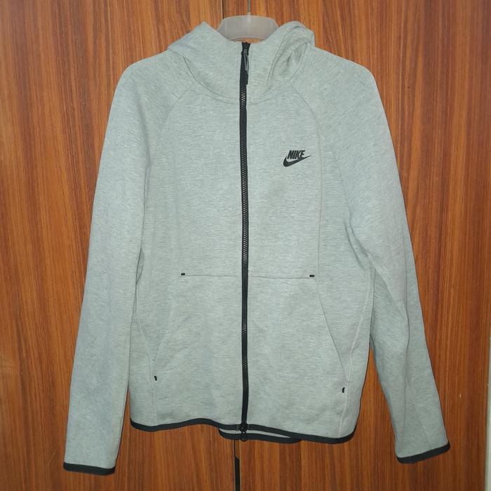 jacket hoodie nike tech fleece grey original