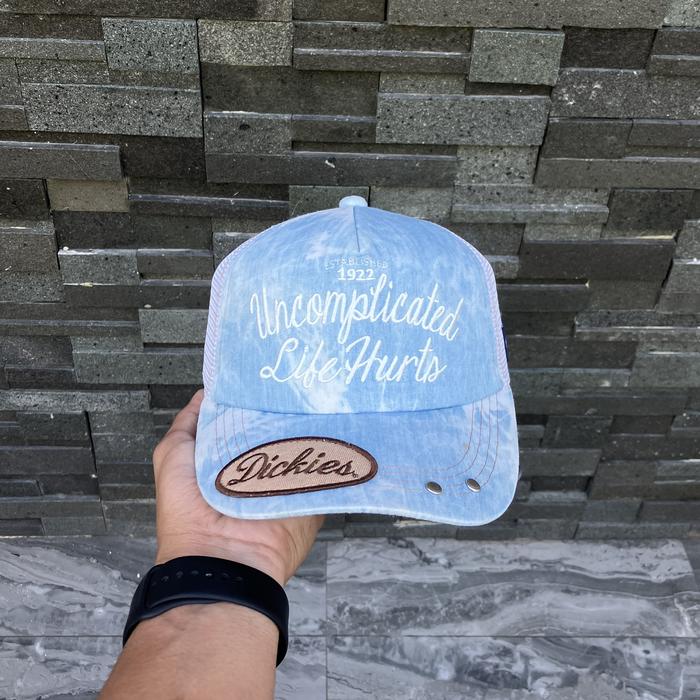 Dickies Cap Trucker Hat white blue