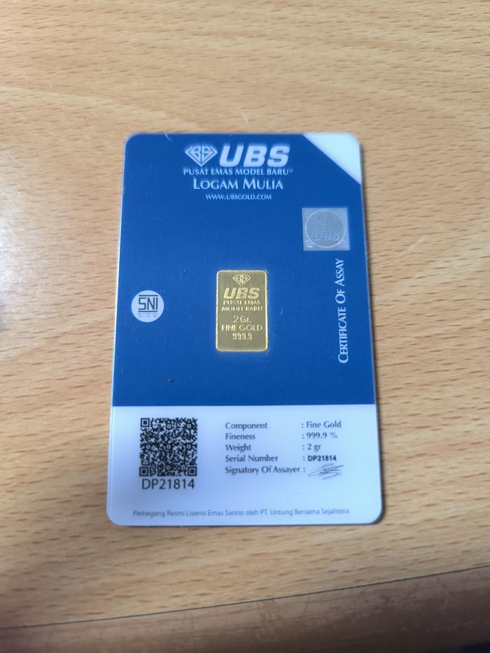 Emas UBS 2gram (card) Gudetama series