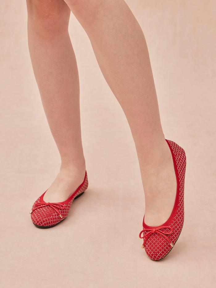 Pazzion Brooke Flyknit Flats Shoes