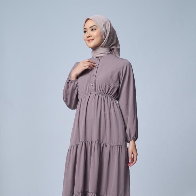 Zm Zaskia Mecca - Darlene Coffee Gamis - Basic Daily Original Best Seller
