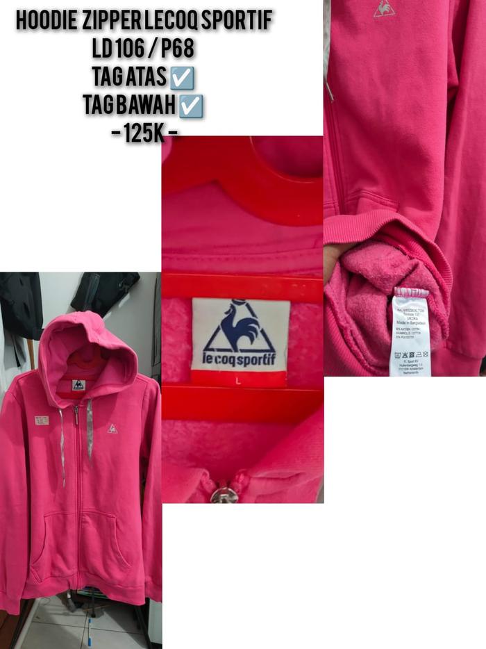 #Thrift - Hoodie Zipper Le Coq Sportif Original @125K